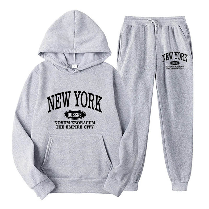 Hoodie Set Chic New York Sweatshirt - Where2Save