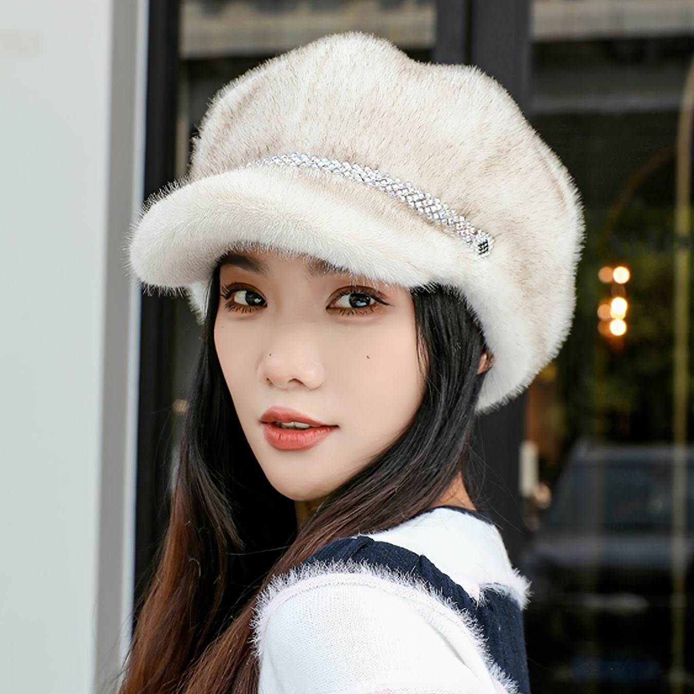 Elegant Frost Beret - Where2Save