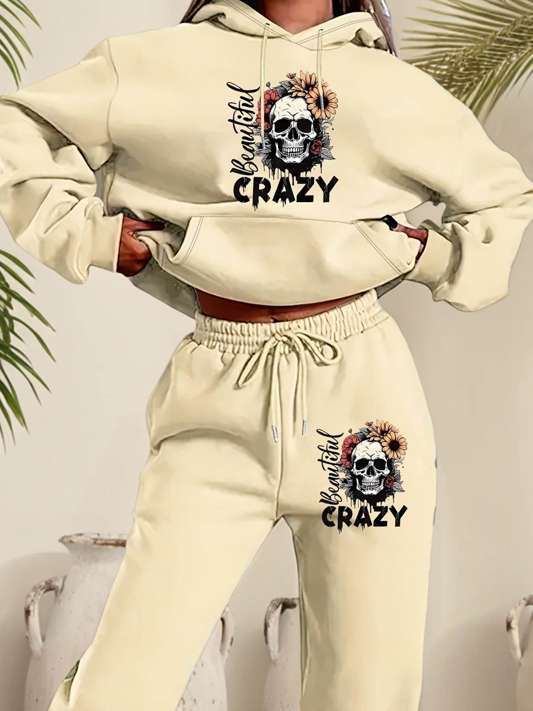 Hoodie Set Skull Style Cozy - Where2Save