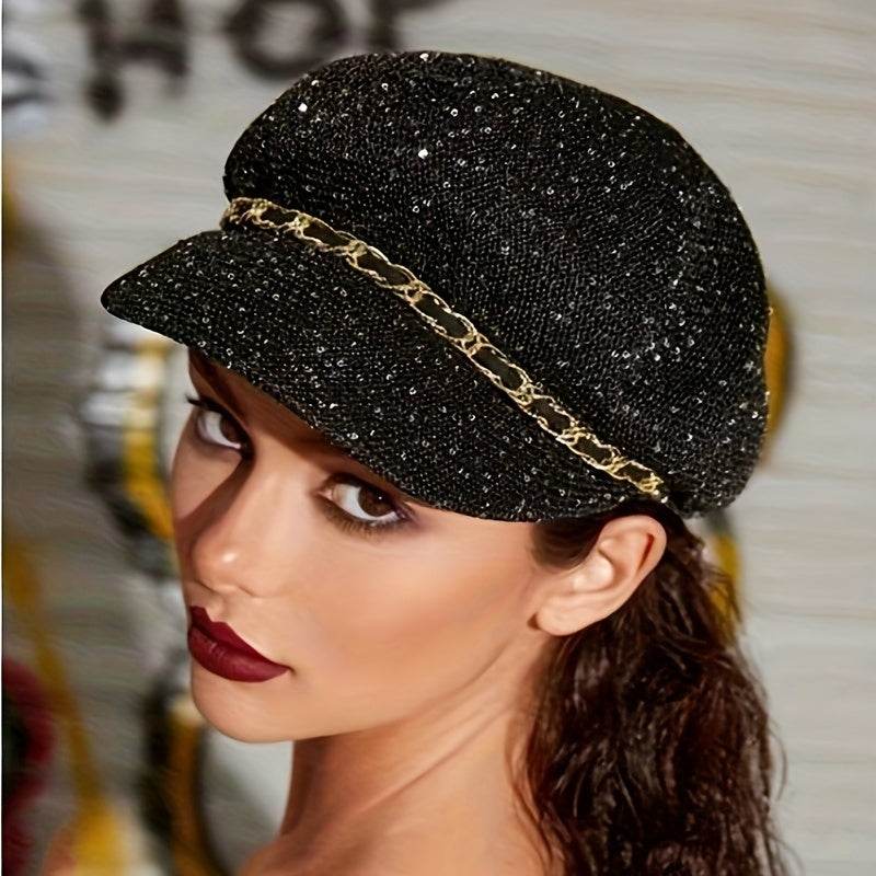Noir Luxe Beret - Where2Save