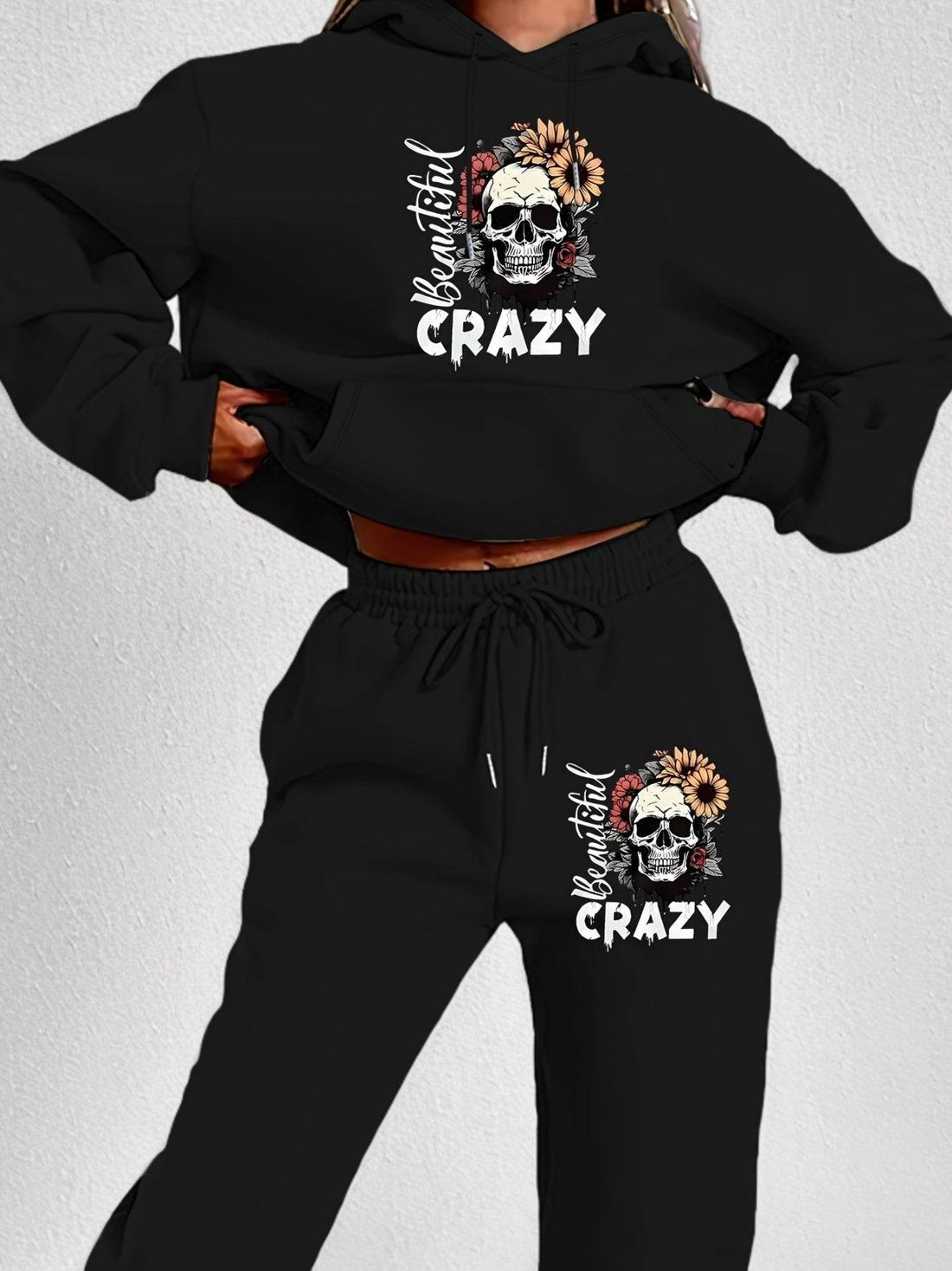 Hoodie Set Skull Style Cozy - Where2Save