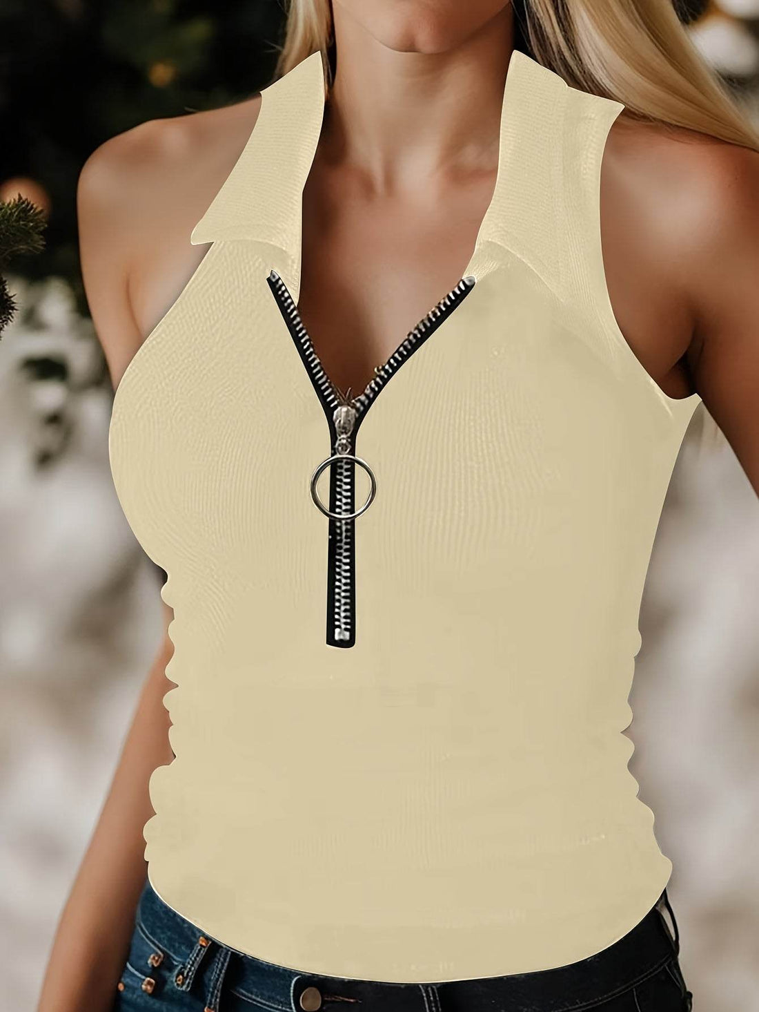 Summer Ribbed Tank Top - Where2Save