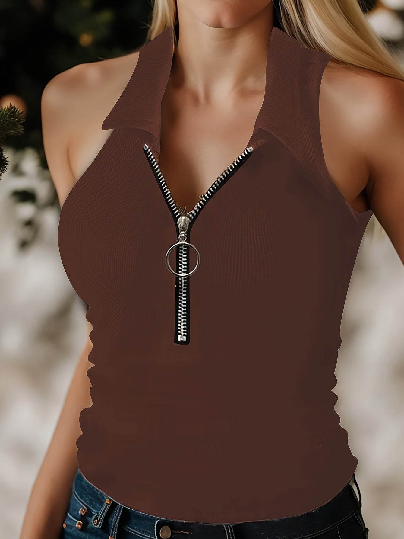 Summer Ribbed Tank Top - Where2Save