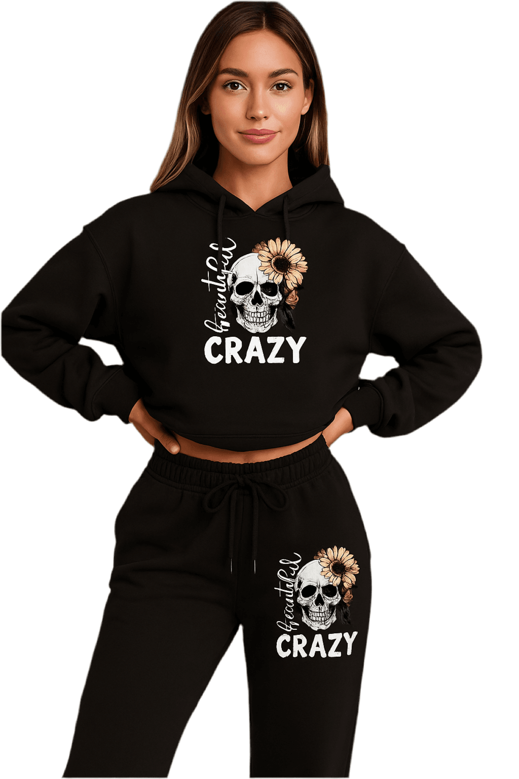 Hoodie Set Skull Style Cozy - Where2Save