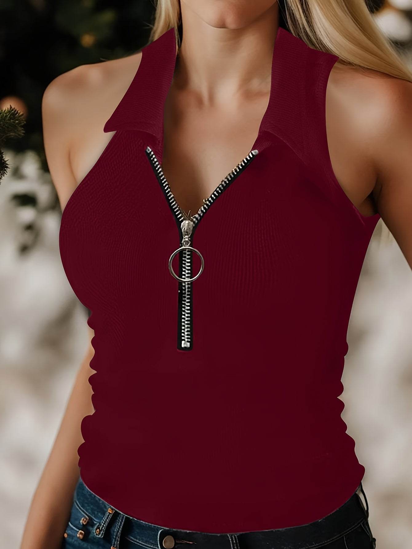 Summer Ribbed Tank Top - Where2Save