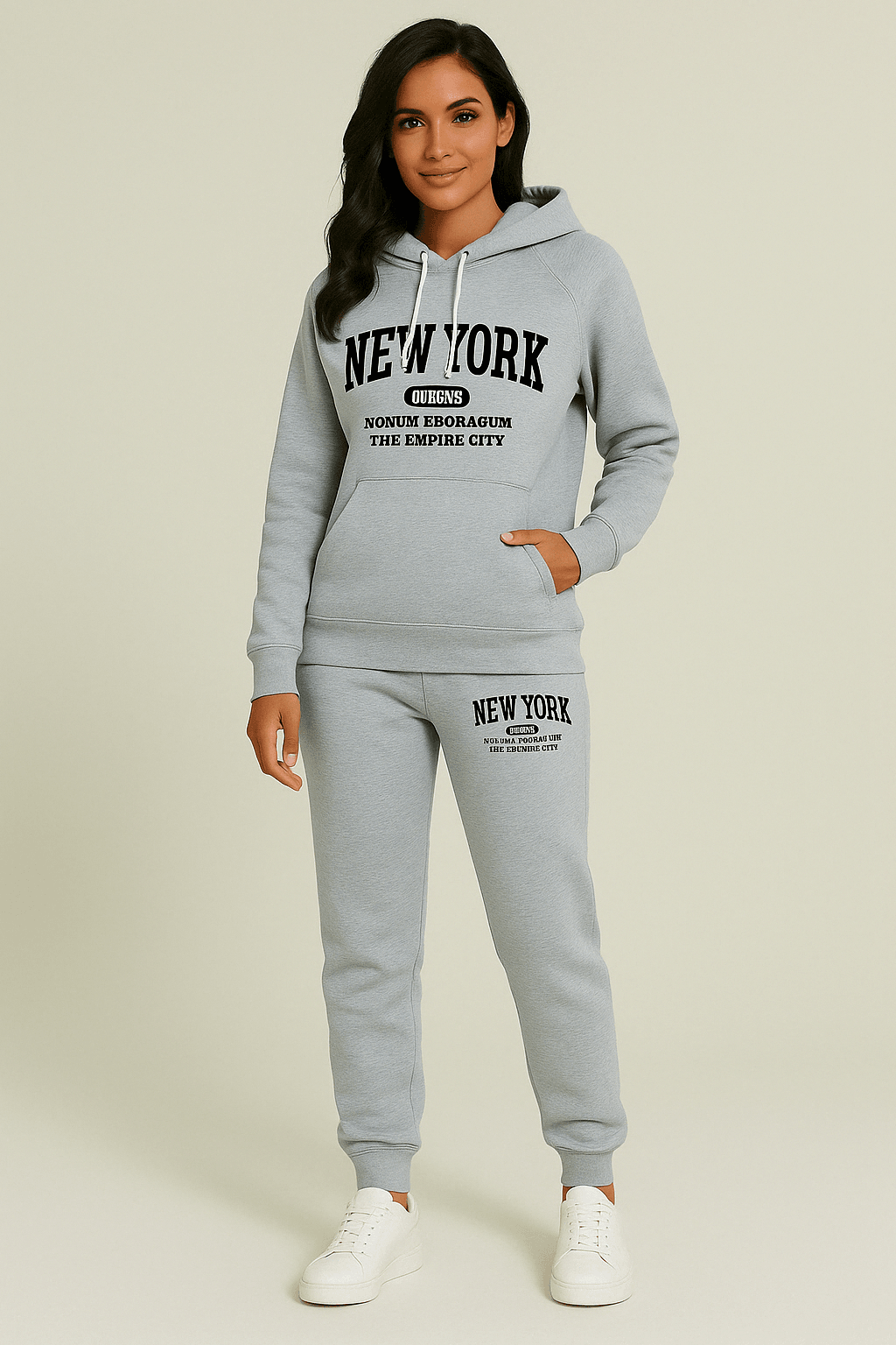 Hoodie Set Chic New York Sweatshirt - Where2Save