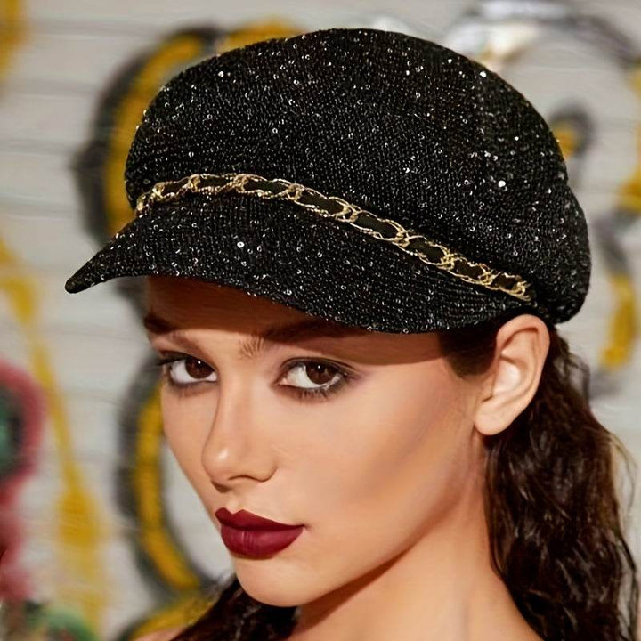 Noir Luxe Beret - Where2Save