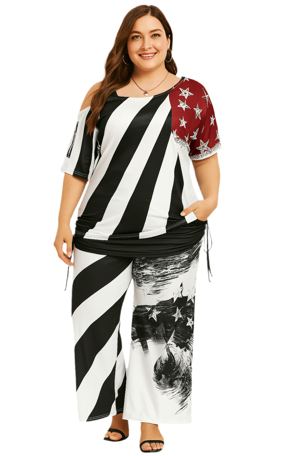 Stylish Plus-Size Outfit Set - Where2Save