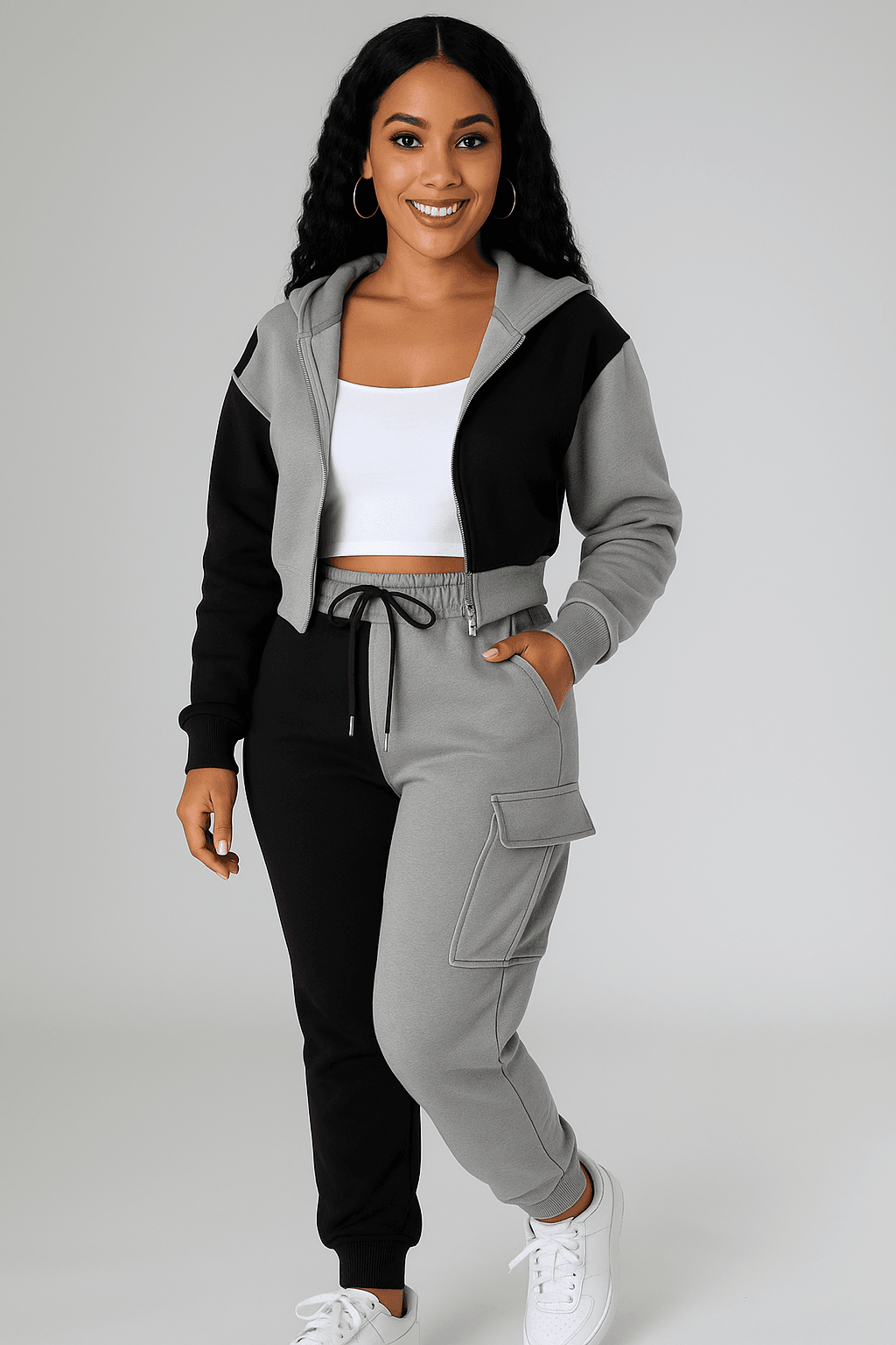 Hoodie Set Stylish Two-Piece Comfy Set - Where2Save