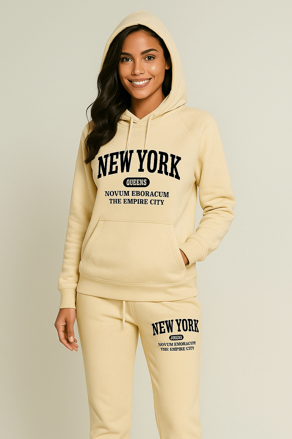 Hoodie Set Chic New York Sweatshirt - Where2Save