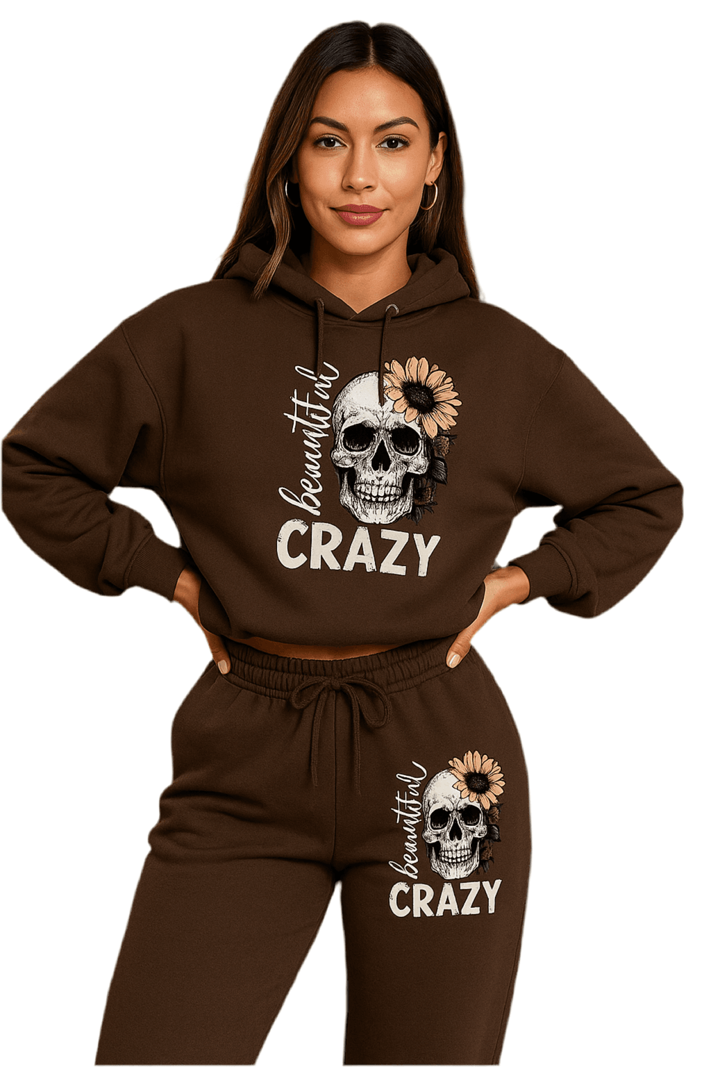 Hoodie Set Skull Style Cozy - Where2Save