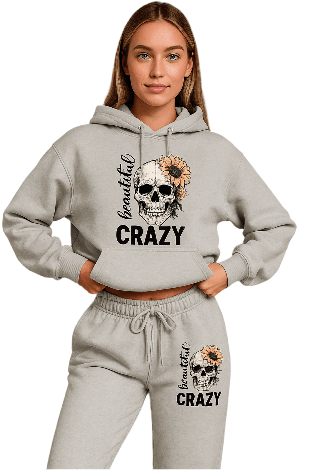 Hoodie Set Skull Style Cozy - Where2Save
