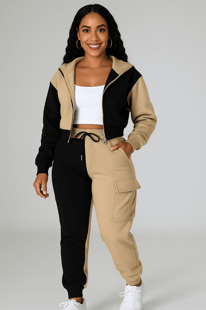 Hoodie Set Stylish Two-Piece Comfy Set - Where2Save