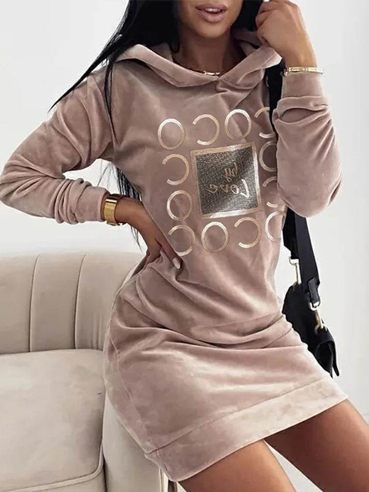 LoveLuxe Hoodie Dress - Where2Save