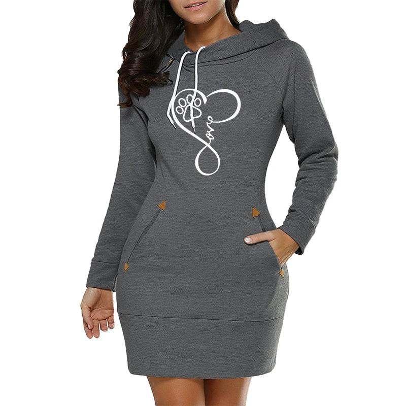 StreetZip Hoodie Dress - Where2Save