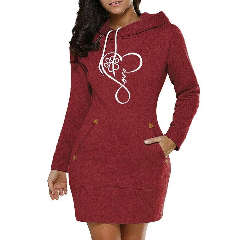 StreetZip Hoodie Dress - Where2Save