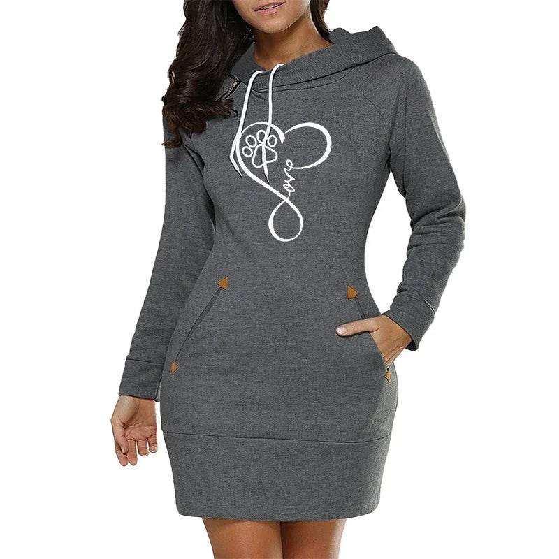 StreetZip Hoodie Dress - Where2Save