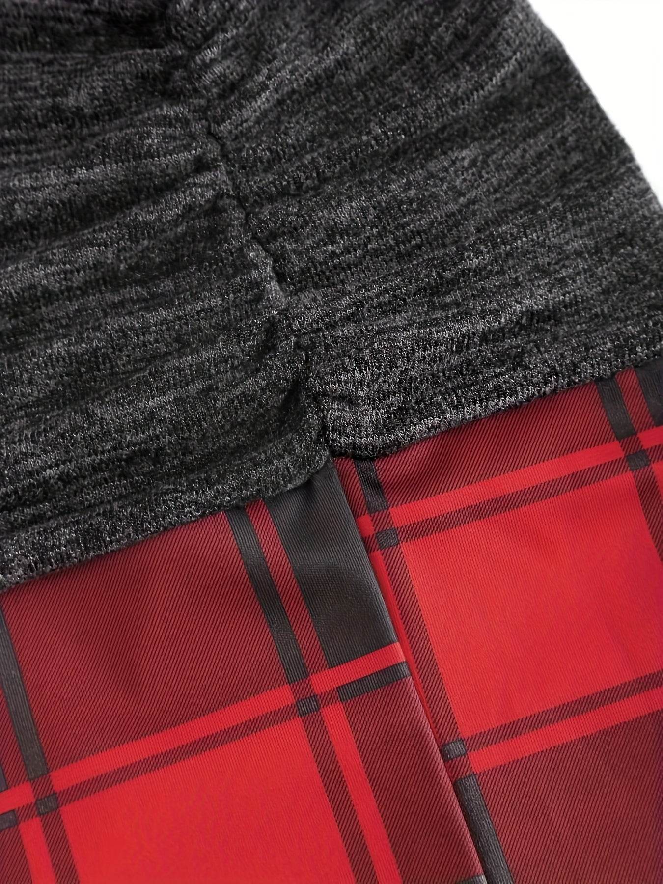 PlaidLace Hooded Top - Where2Save