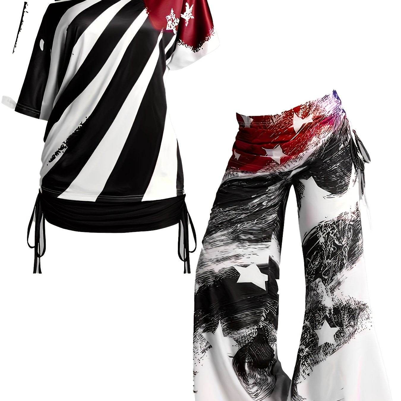 Stylish Plus-Size Outfit Set - Where2Save