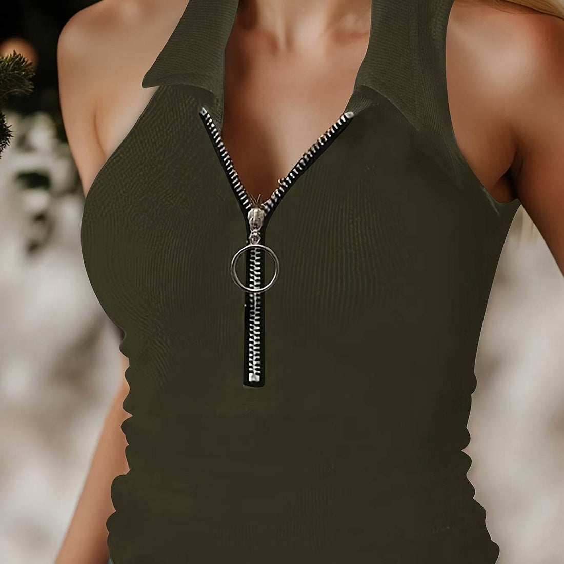 Summer Ribbed Tank Top - Where2Save