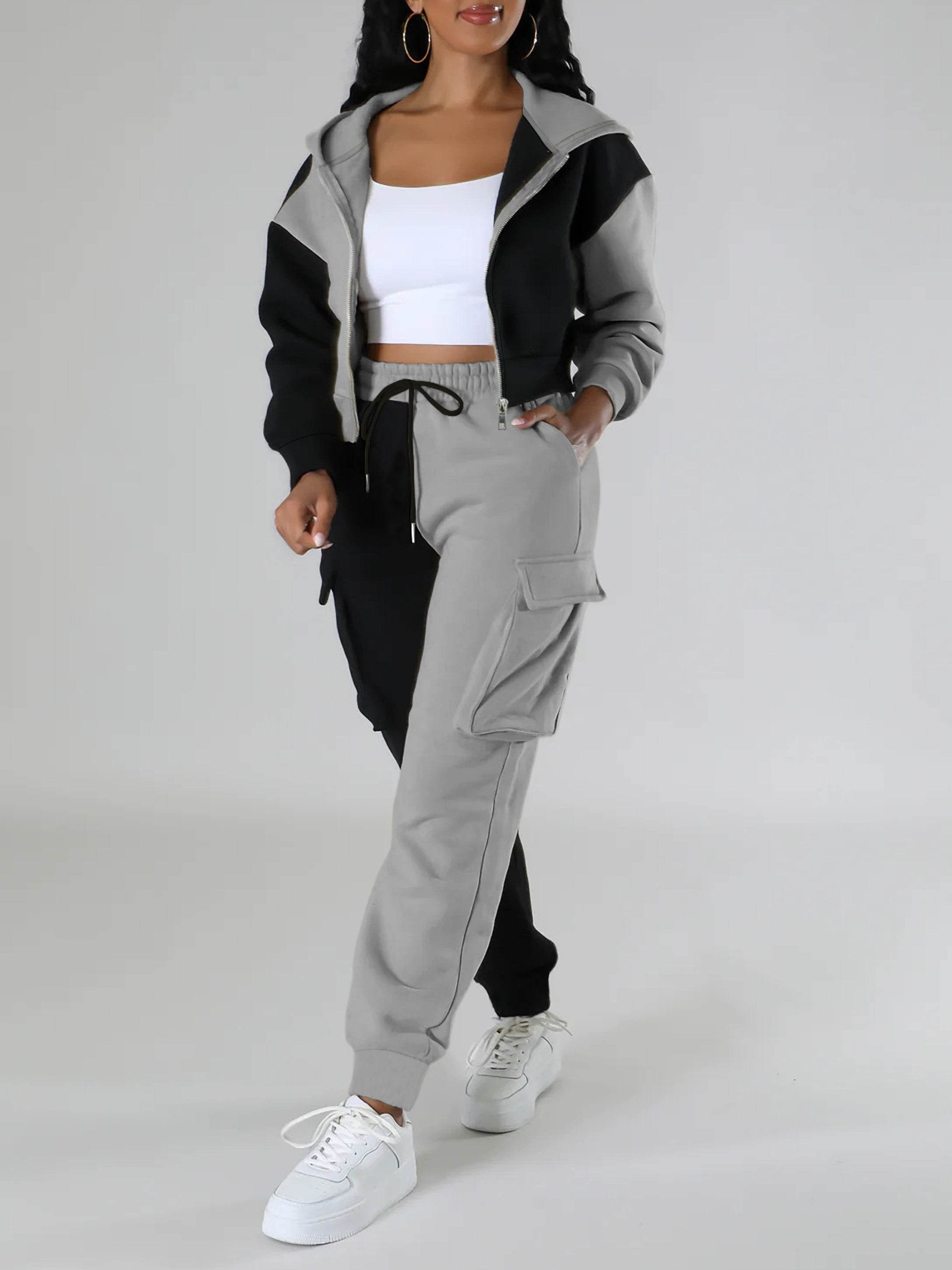 Hoodie Set Stylish Two-Piece Comfy Set - Where2Save
