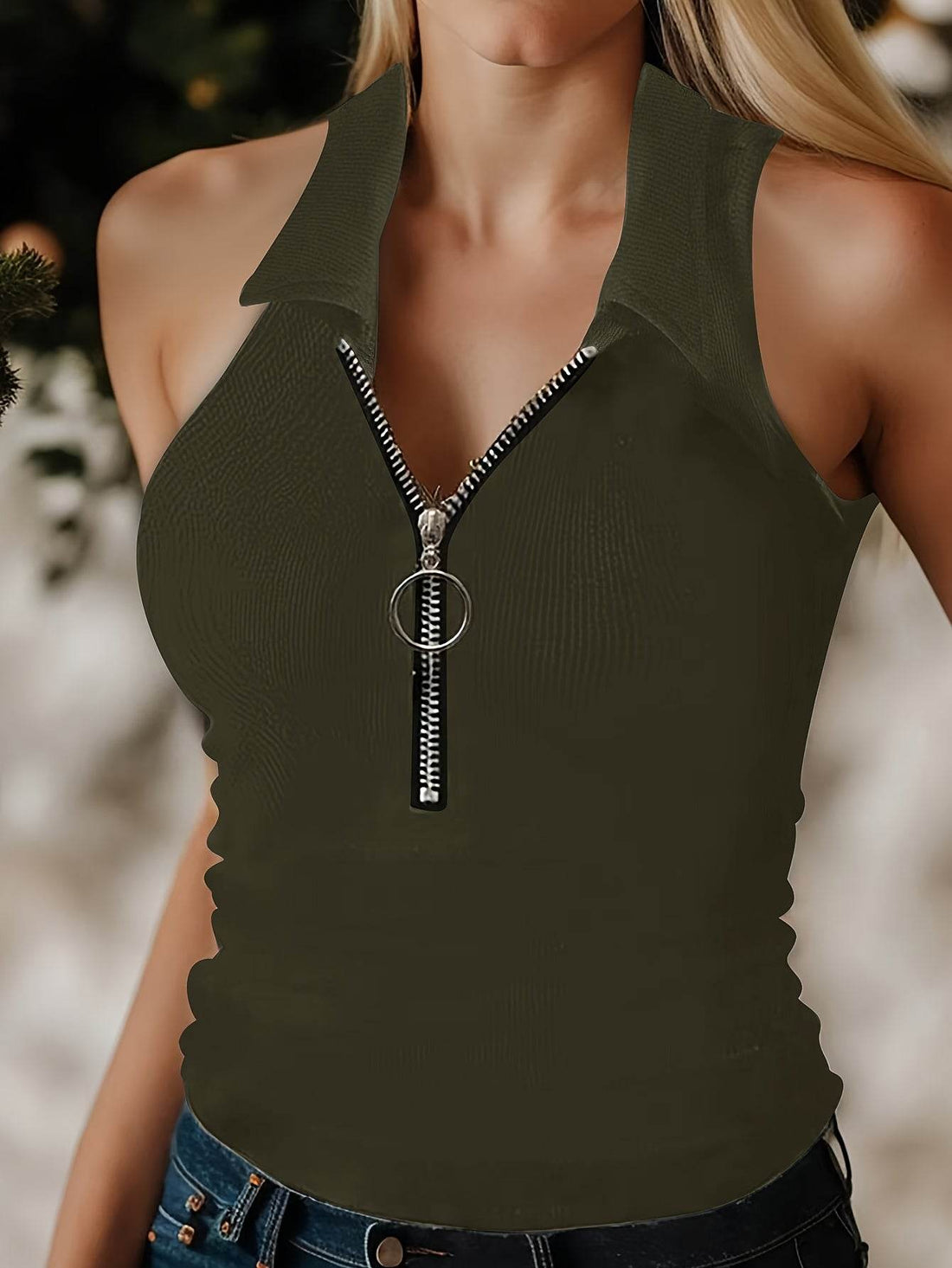 Summer Ribbed Tank Top - Where2Save